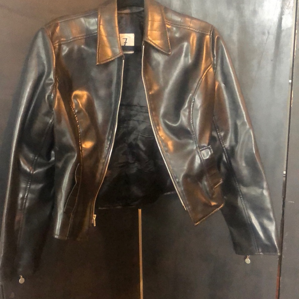 Todd Oldman 7 Times Seven faux leather jacket